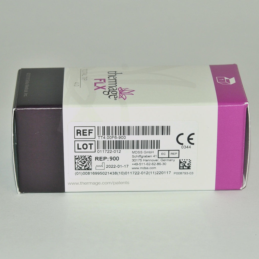 Solta Thermage FLX Applicator Total Tip 4.0 REF TT4.00F6-900 Pkg Date: 1/17/2022