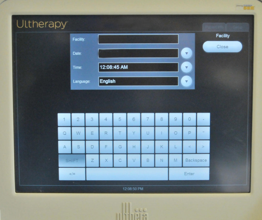 2012 Ulthera Ultherapy DEEPsee Ultrasound Skin Tightening Contouring w Handpiece