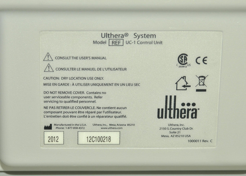 2012 Ulthera Ultherapy DEEPsee Ultrasound Skin Tightening Contouring w Handpiece