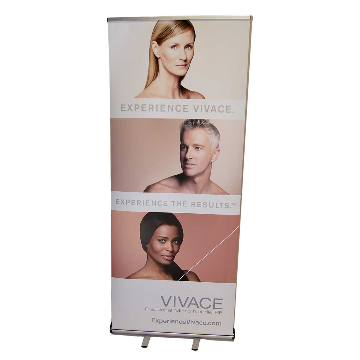 Vivace Fractional Micro Needle RF "Experience Vivace" Marketing Banner 34x81 in