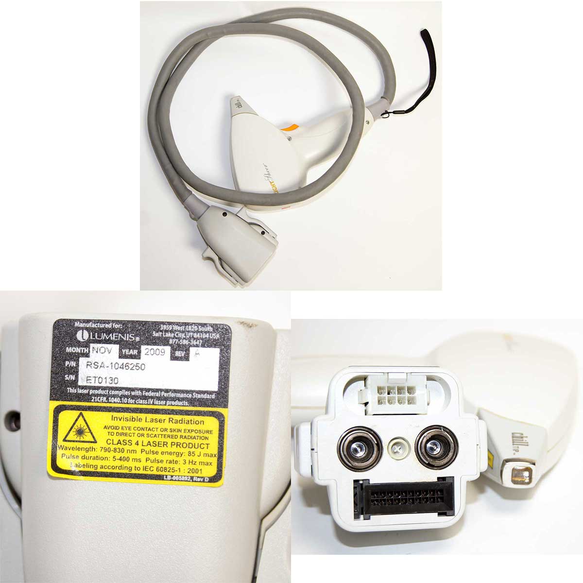 2007 Lumenis LightSheer Duet Laser System 810nm Diode HS and ET Hair Removal