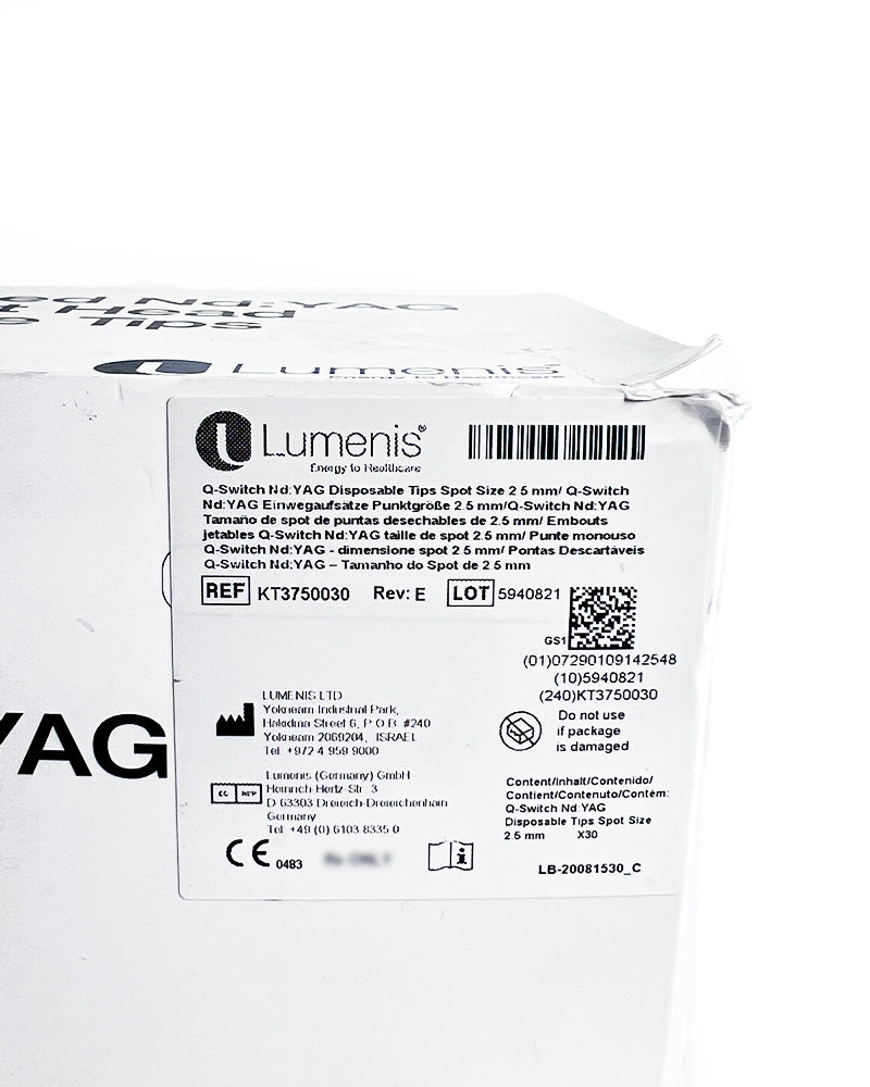 Lumenis M22 Q-Switched Nd YAG Treatment Head 2.5mm Disposable Tips KT3750030 x30