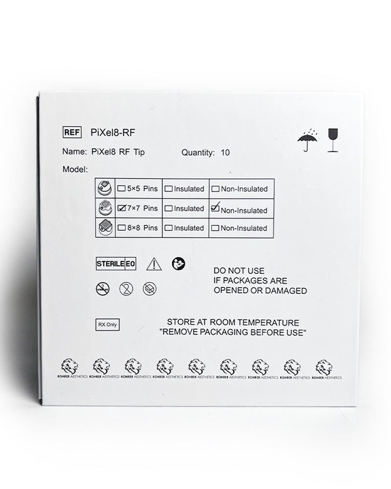 Rohrer Aesthetics PiXel8-RF Microneedling Non-Insulated Tips 49-Pin (x10 Pcs)