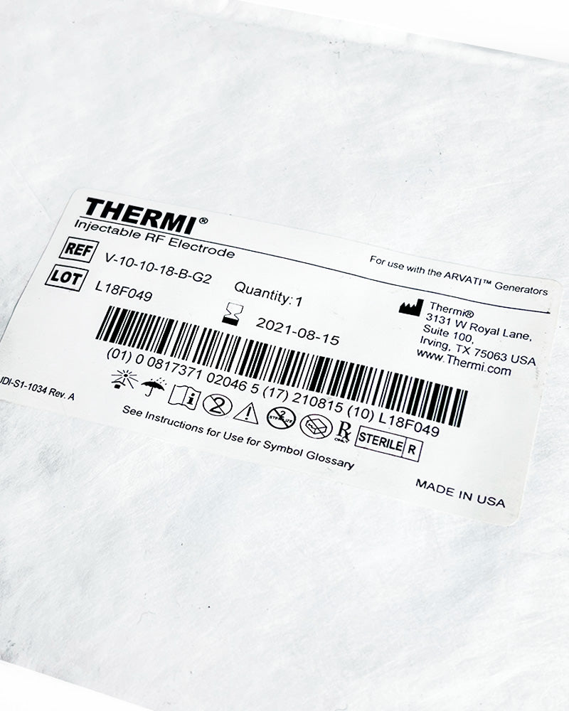 Thermi Arvati Injectable RF Electrode Arvati Generator V-20-10-16-B-G2 Exp 04/21