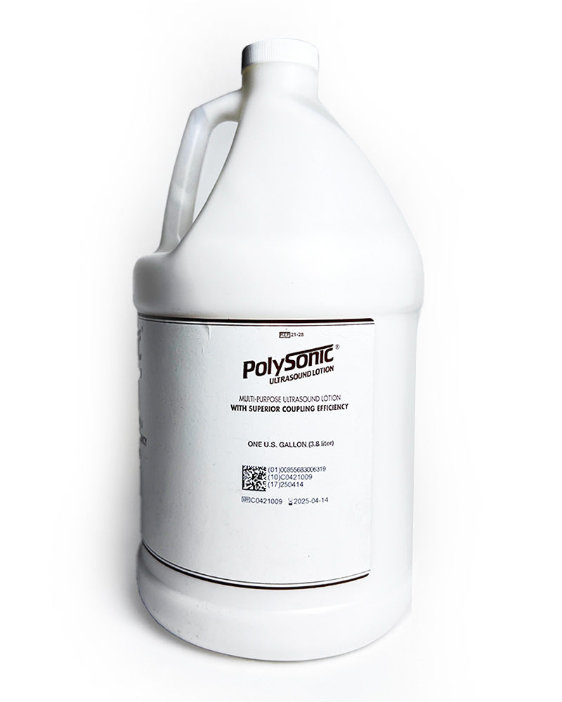 Polysonic Ultrasound Lotion Multi-Purpose Superior Coupling Efficiency 1Gal Opnd