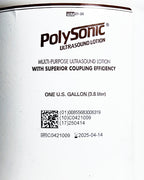 Polysonic Ultrasound Lotion Multi-Purpose Superior Coupling Efficiency 1Gal Opnd