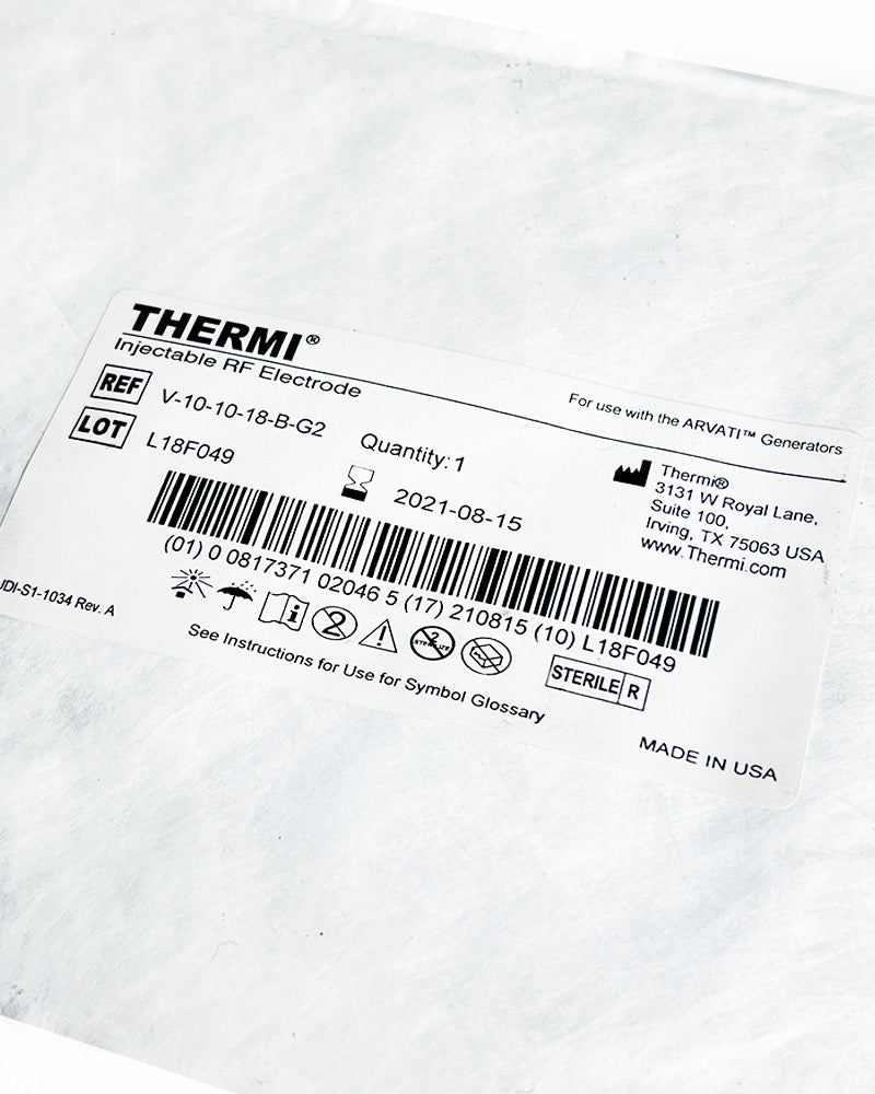 Thermi Arvati Injectable RF Electrode Arvati Generator V-10-10-18-B-G2 Exp 08/21