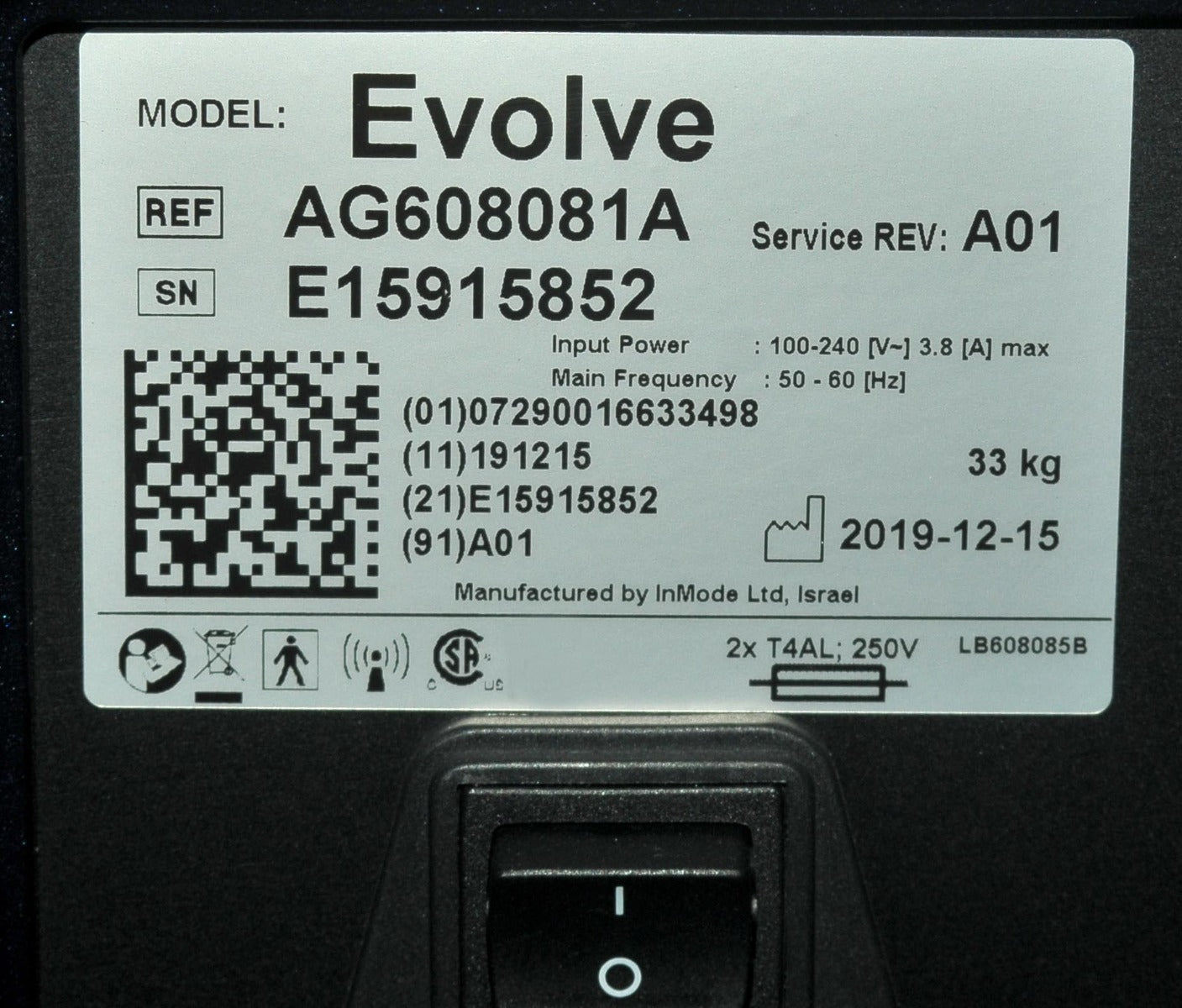2019 InMode Evolve Body Contouring Remodel Sculpt Trim Tone Tite RadioFrequency