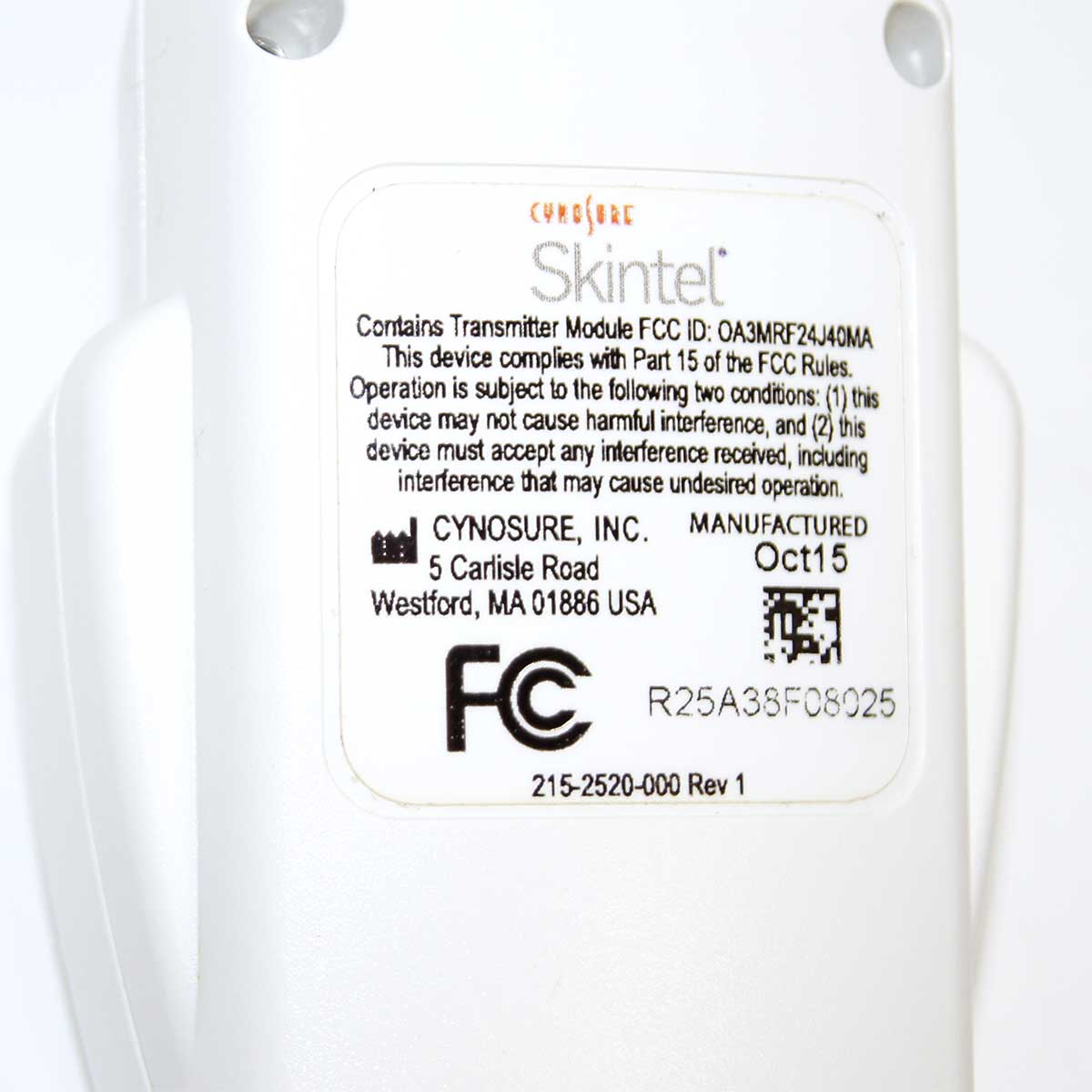 2015 Cynosure Palomar Skintel Melanin Reader Icon Vectus Skin Type Sensor