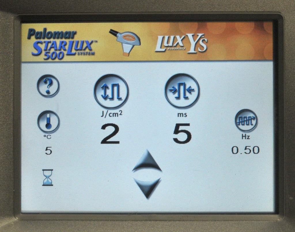 2015 Palomar StarLux 500 Laser LuxYs IPL Fine Hair Removal Handpiece Lux Ys HR