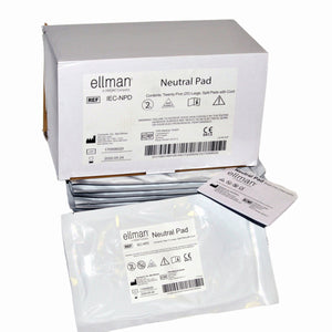 Ellman Cynosure Large Split Neutral Pads RF Electrosurgical w/Cord IEC-NPD x25Pc