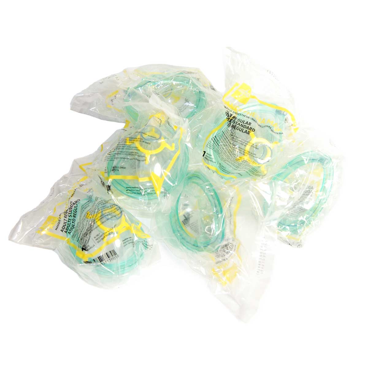 Medline Anesthesia Mask Top Valve Flexible Adult Medium Size 5 DYNJAAMASK35 8pk