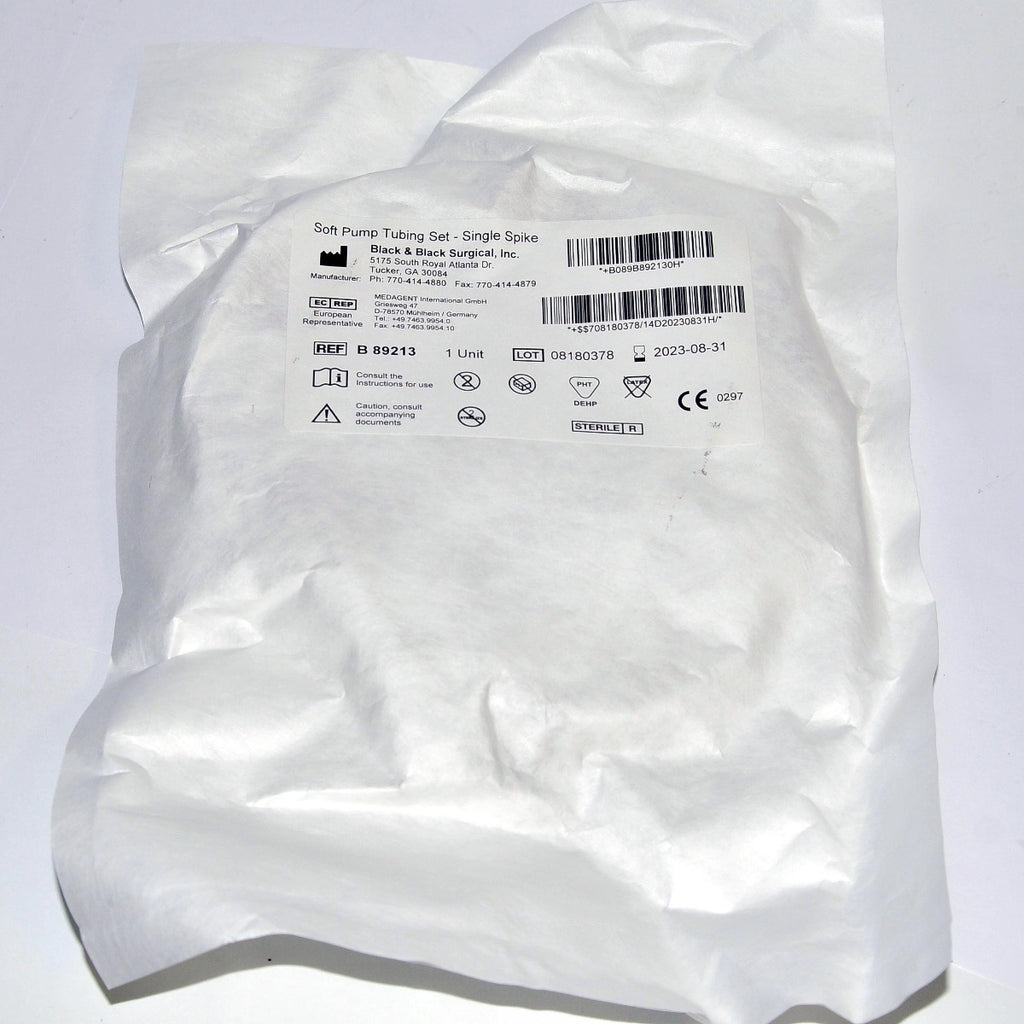 Soft Pump Tubing Set Single Spike 13' Surgical Tube Infiltration Sterile x10 Pcs