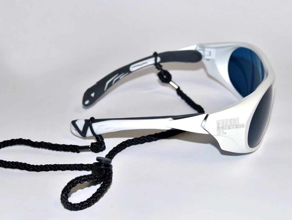 UNIVET Optical Fotona Laser Safety Glasses White Frame Blue Tint 575-740 LB3-6