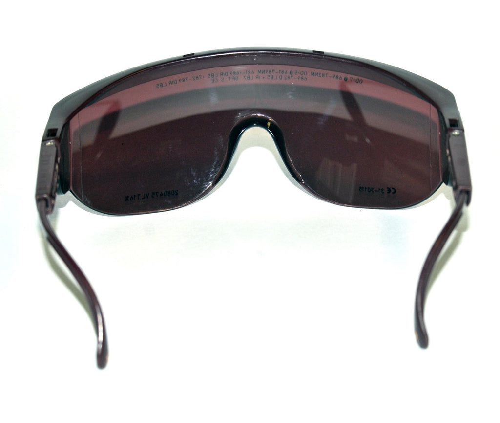 Laser Safety Glasses Eye Protection 681-789nm LB 5 Purple Filter Frameless