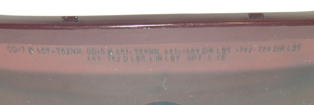 Laser Safety Glasses Eye Protection 681-789nm LB 5 Purple Filter Frameless