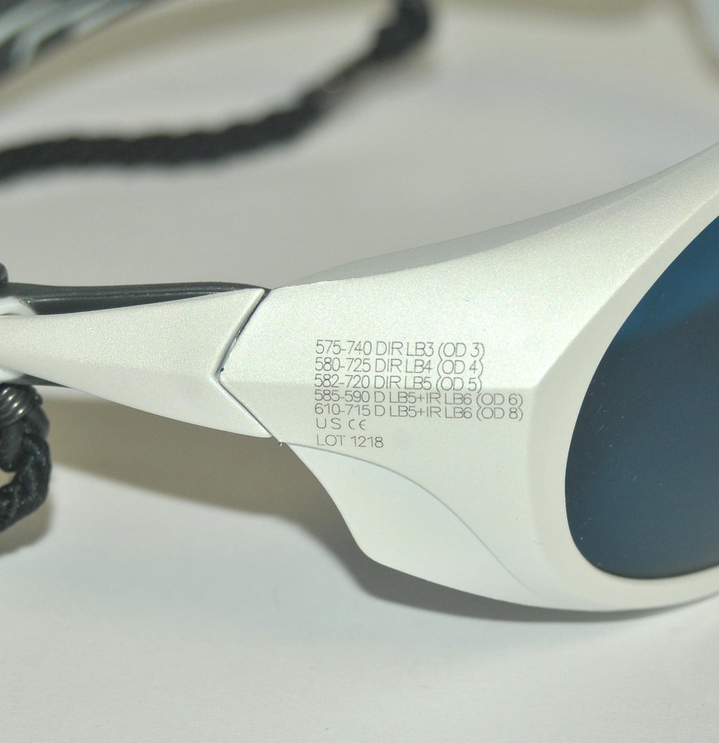 UNIVET Optical Technologies Fotona Laser Safety Glasses White Blue 575-740 LB3-6