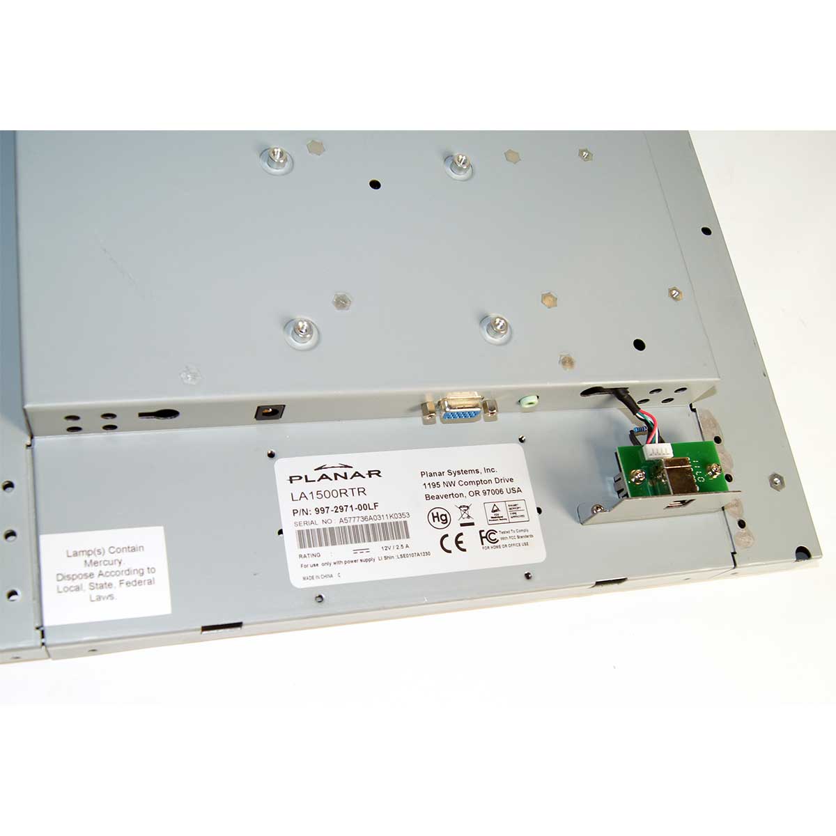 Planar 15in Touchscreen Display Monitor LA1500RTR for Fraxel ReStore Parts As-Is