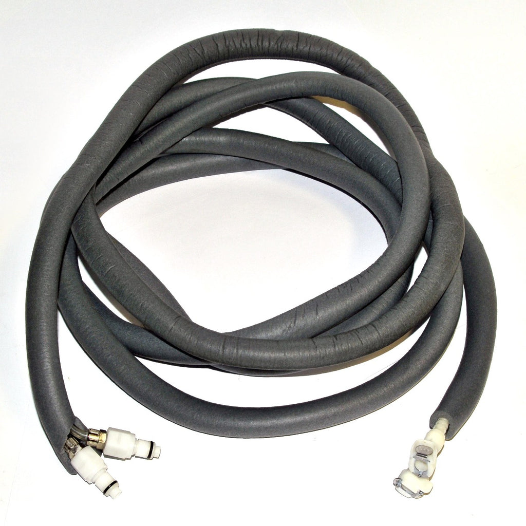 Sciton Laser Water Supply Hose w Male Female Fittings Gray Insulated Tubing