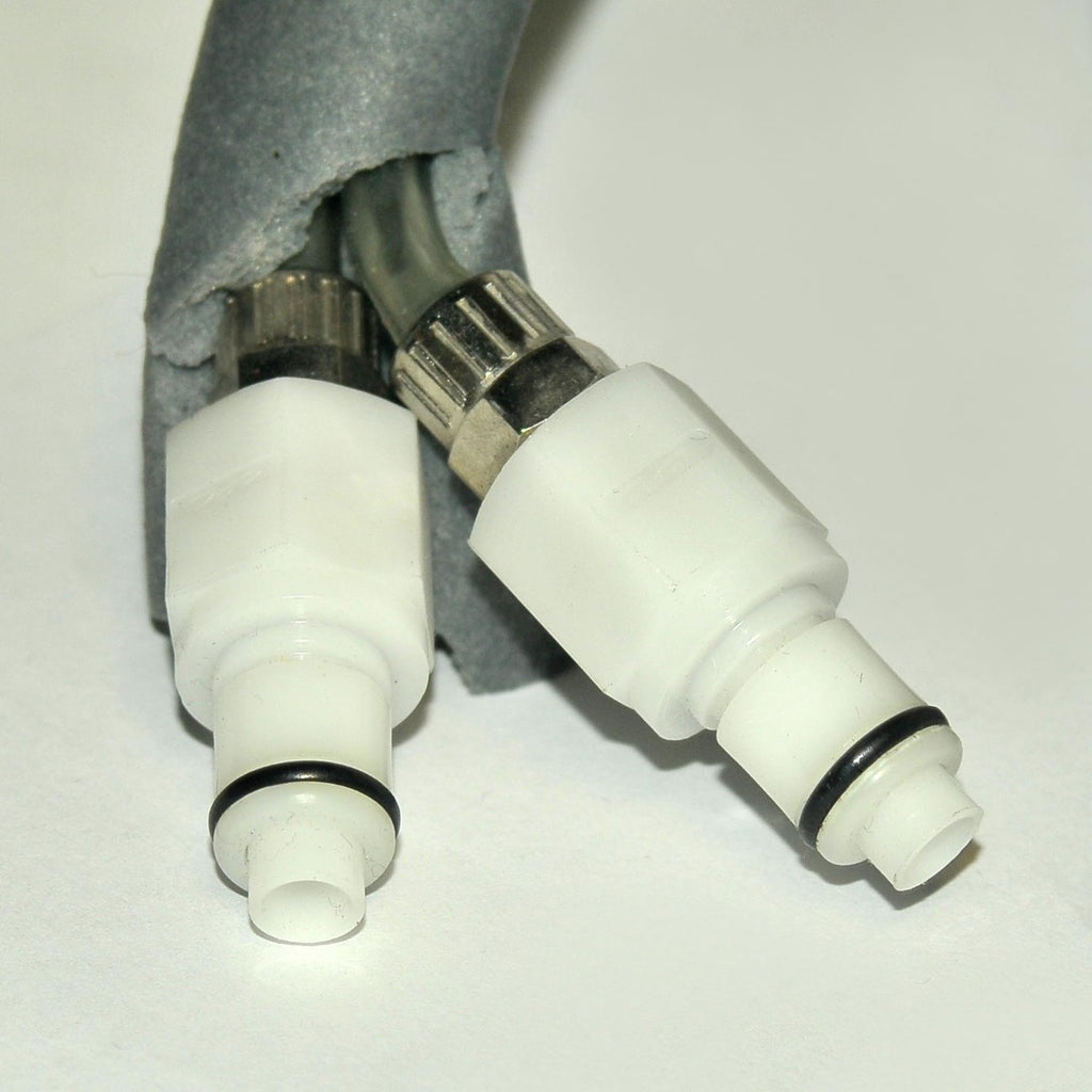Sciton Laser Water Supply Hose w Male Female Fittings Gray Insulated Tubing