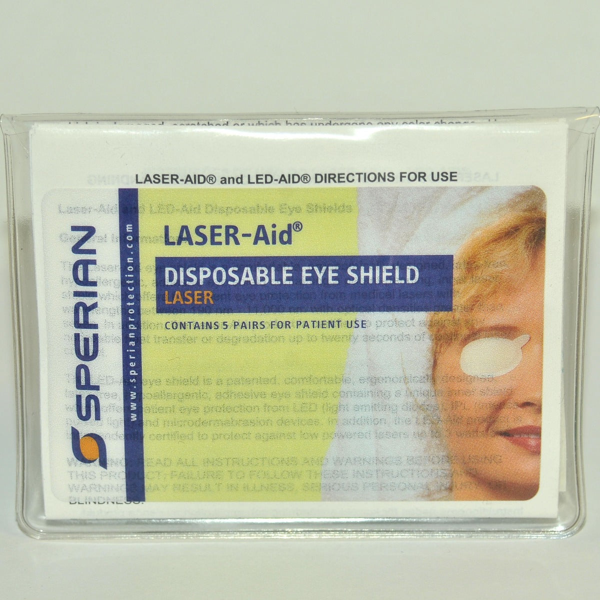 Sperian Laser-Aid Disposable Eye Shield Patient Protection Microdermabrasion LED