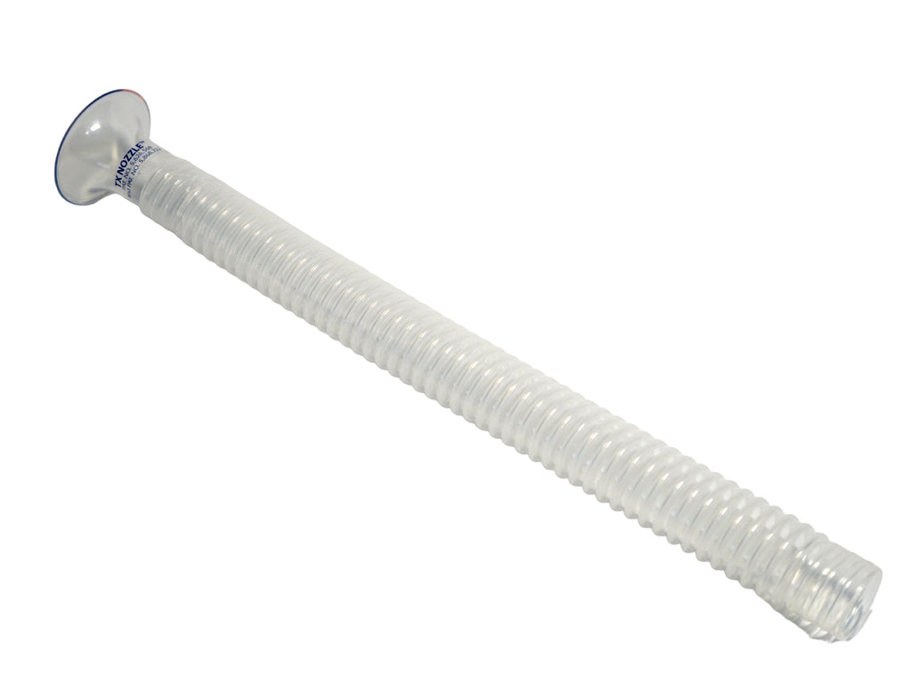 Acuderm ACU-EVAC Clear Plastic Hose Funnel LTXPACK TX Nozzle 20" Flexible NEW