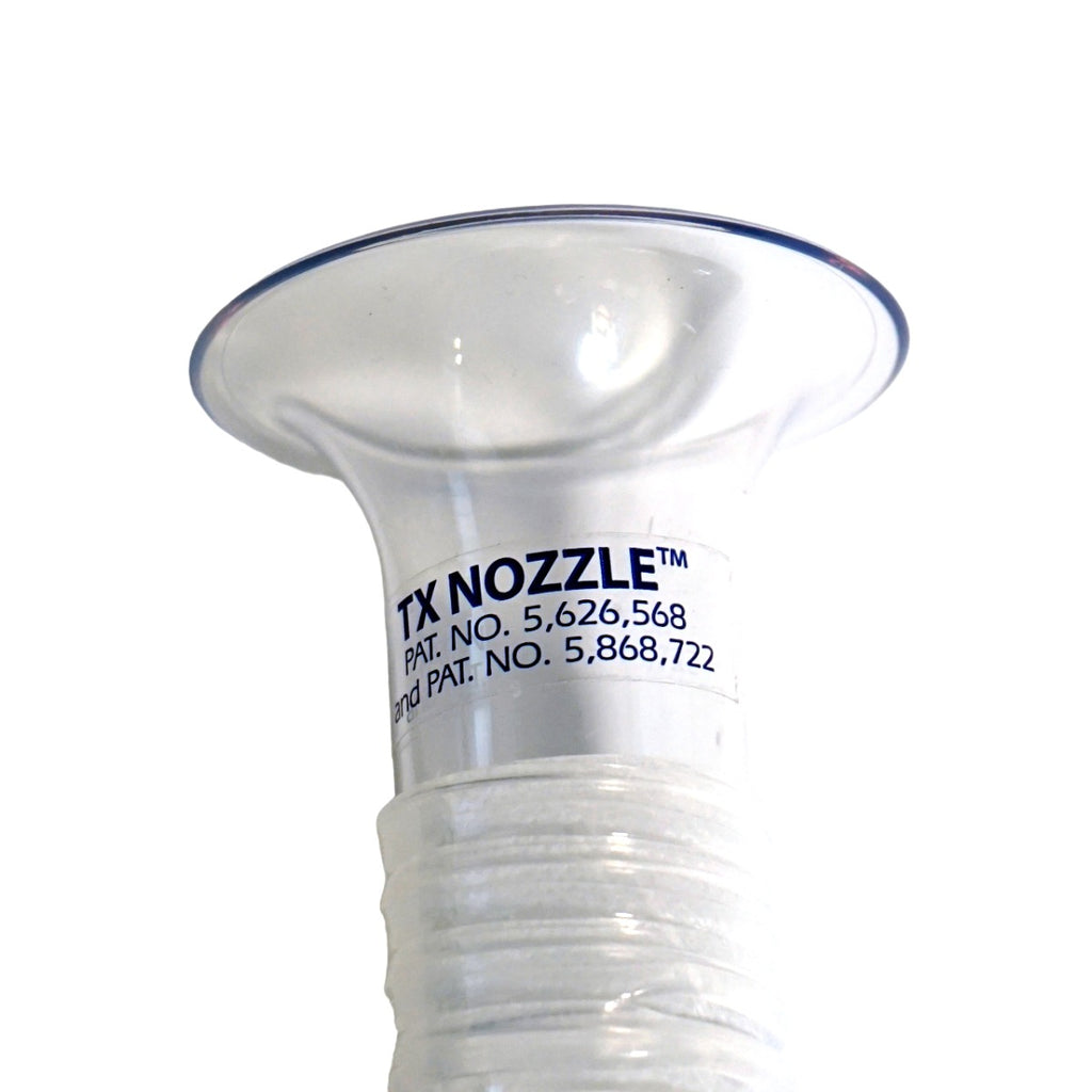 Acuderm ACU-EVAC Clear Plastic Hose Funnel LTXPACK TX Nozzle 20" Flexible NEW
