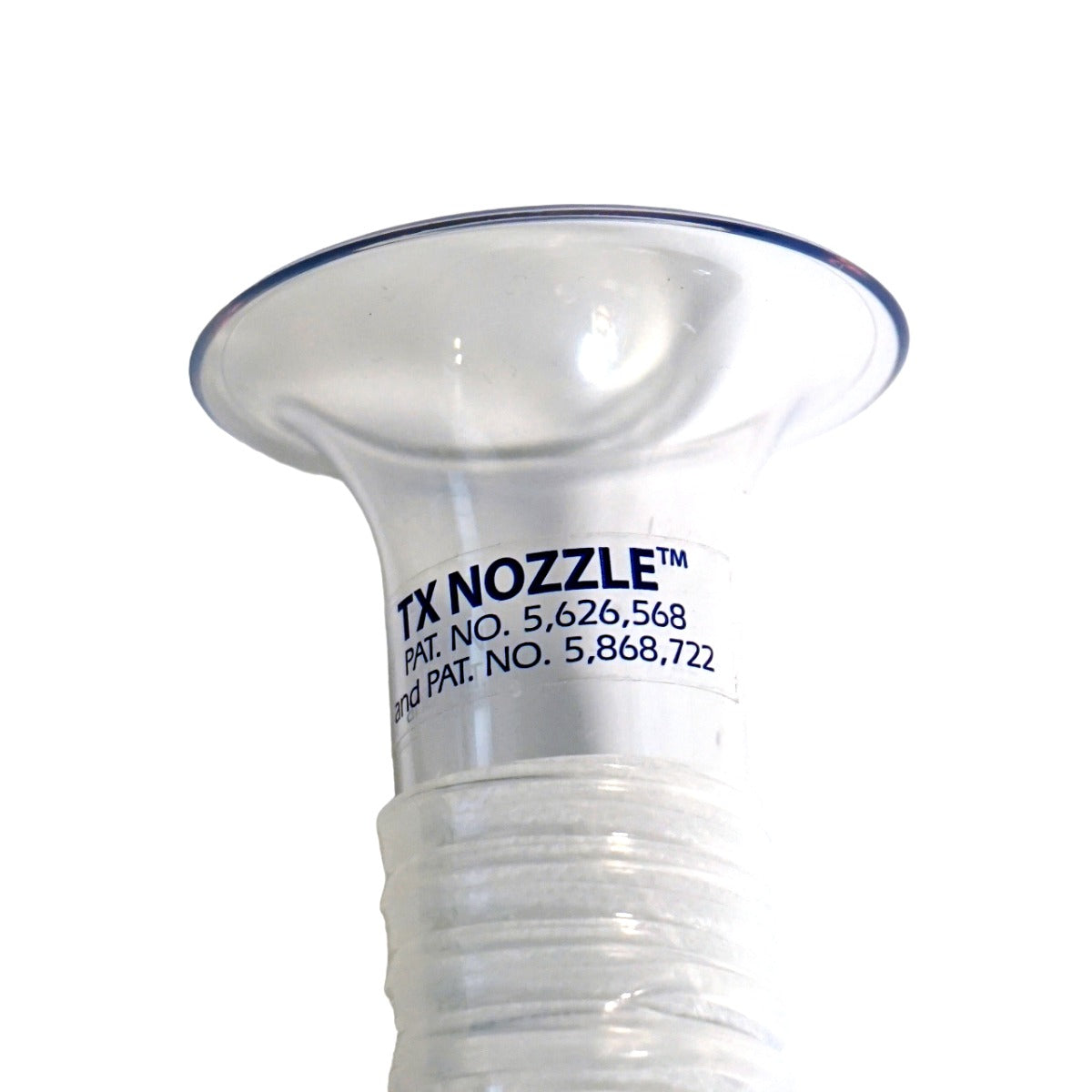 Acuderm ACU-EVAC Clear Plastic Hose Funnel LTXPACK TX Nozzle 20" Flexible NEW