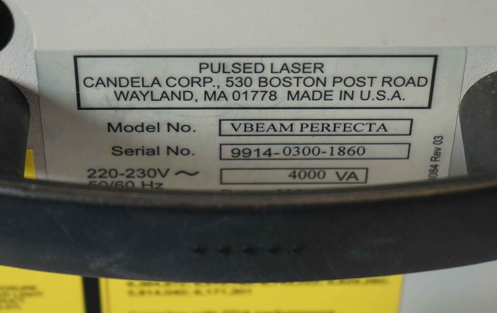 Candela VBeam Perfecta Pulsed Laser NEW DYE KIT Vascular Acne Vein 595 nm V Beam