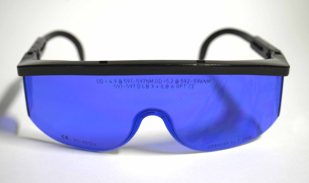 Honeywell Laser Operator Eyewear Safety Glasses 592-596nm Blue 31-30124 GPT CE