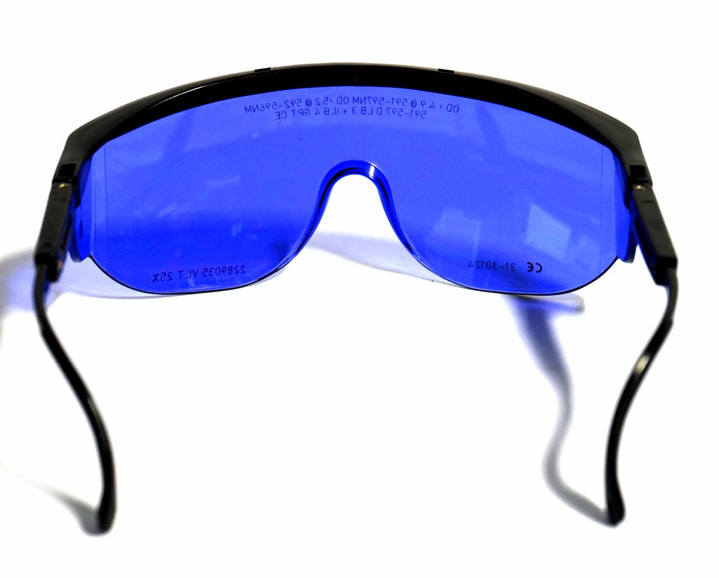 Honeywell Laser Operator Eyewear Safety Glasses 592-596nm Blue 31-30124 GPT CE