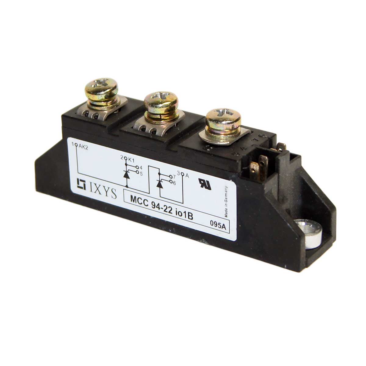 IXYS Discrete Semiconductor Modules 94 Amps 2200V Chassis Mount MCC94-22io1B
