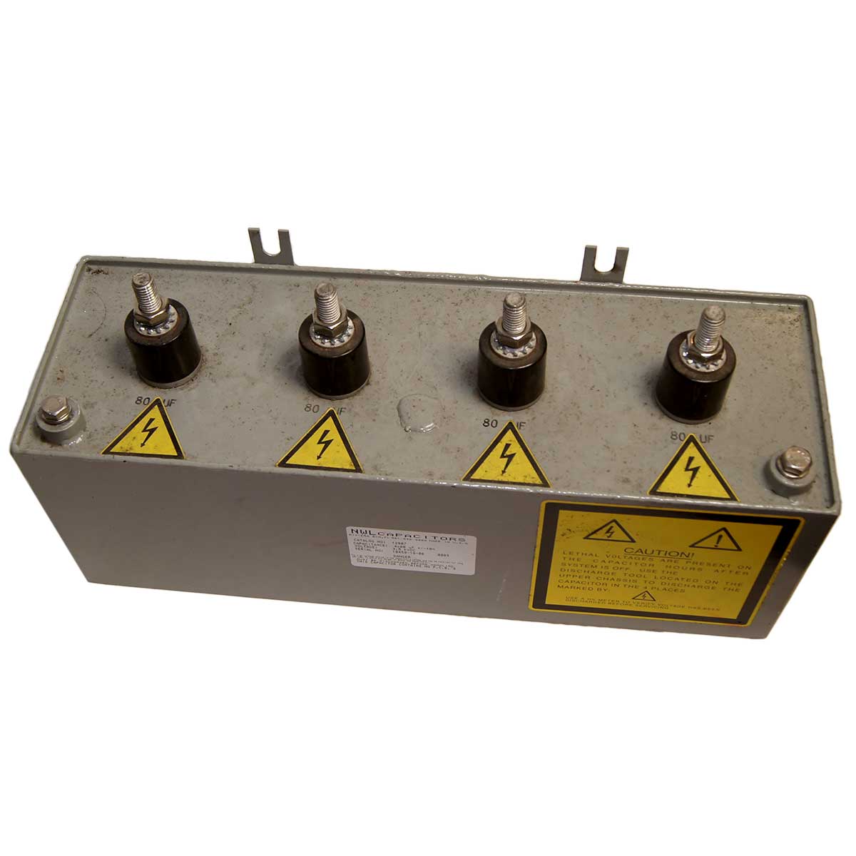 NWL Capacitors 12807 4x80 uF @ 3.5K VDC Capacitor for Candela VBeam Part As-Is