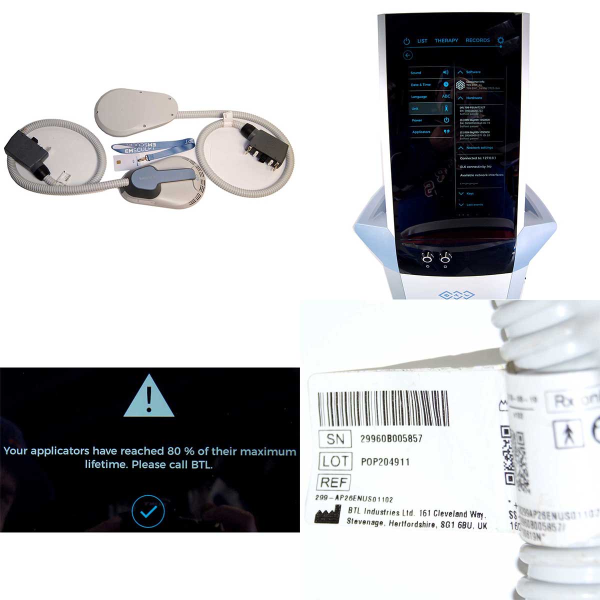 2019 BTL EMsculpt Electromagnetic Tone Muscle Body Arm Sculpt Treatment System