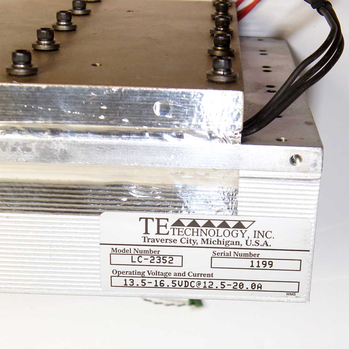 TE Technology LC-2352 Thermoelectric-Peltier Cold Plate Cooler/Heater Part As-Is