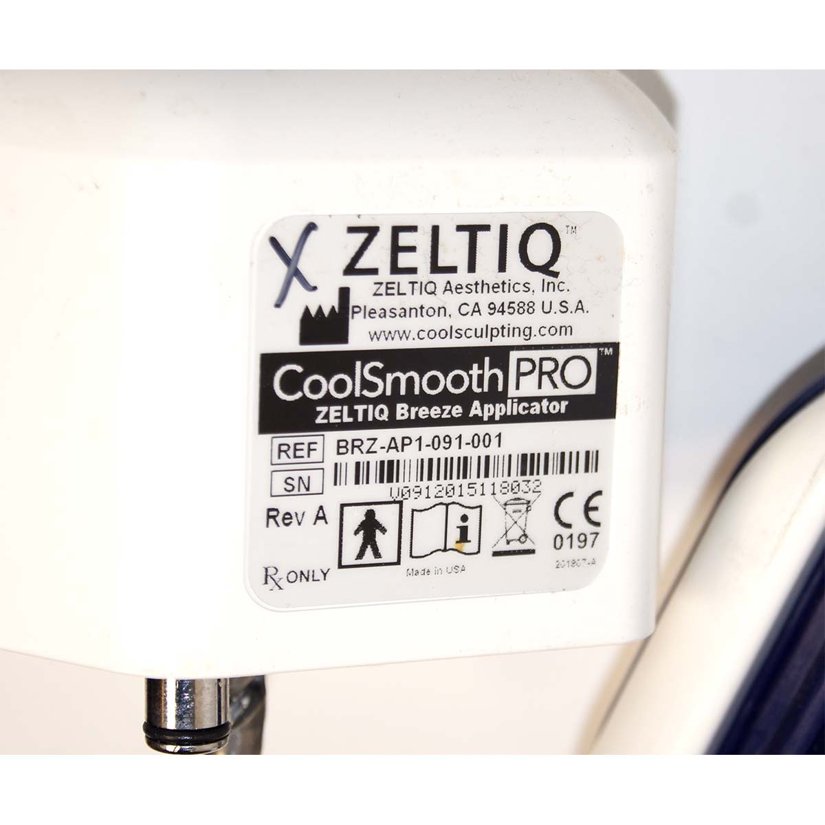 2010 Zeltiq CoolSculpting Body Contouring Fat Reduction System w/ 1 Applicator