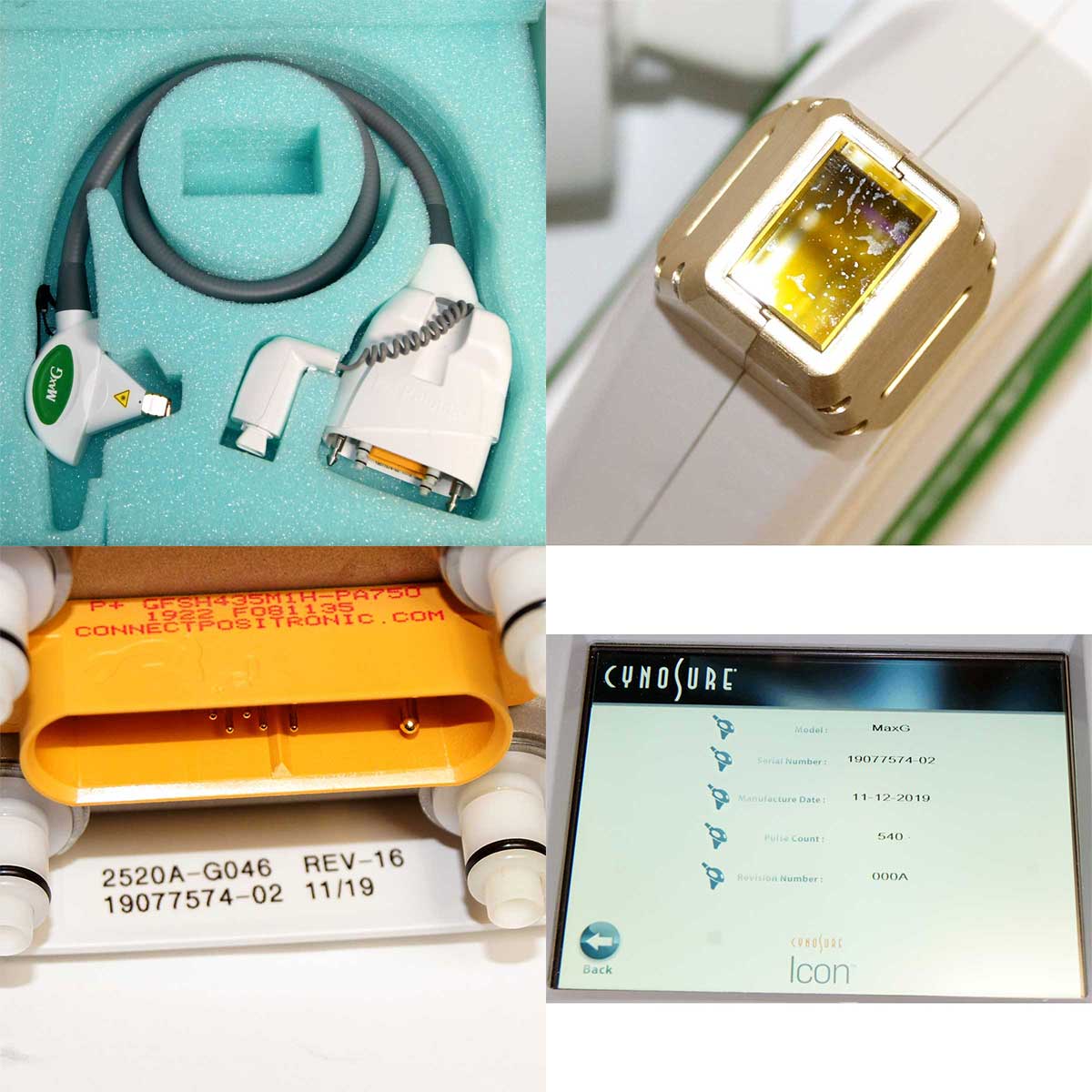 2019 Cynosure Icon IPL Laser System with 5 Handpieces 1540 MaxG MaxR 1064+ MaxYs