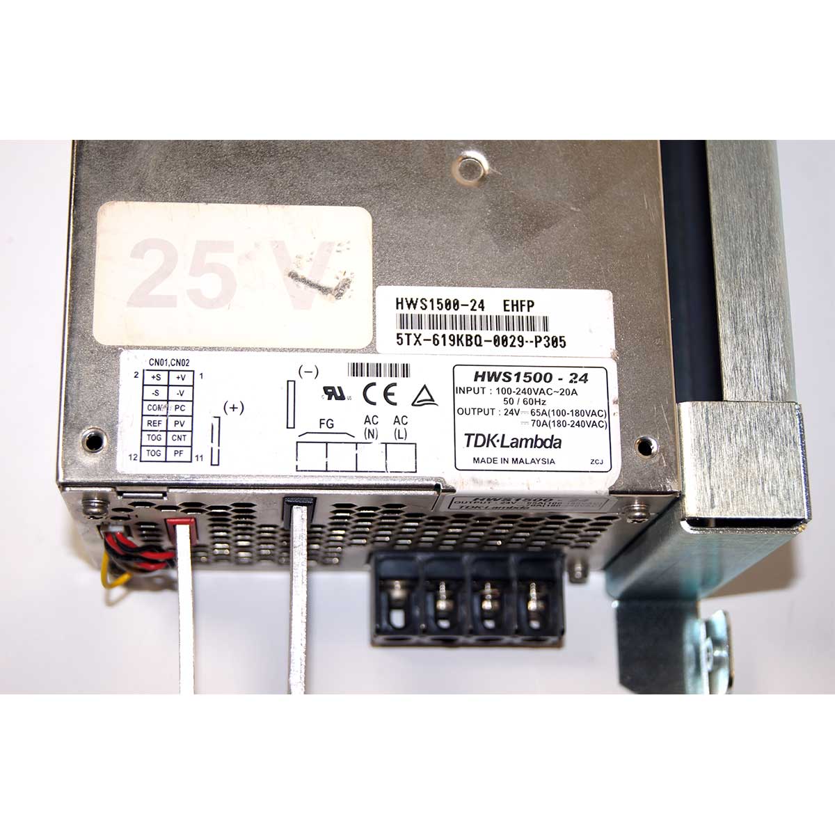 TDK-Lambda HWS1500-24 1500W 24V Power Supply Module Laser Parts BAD As-Is