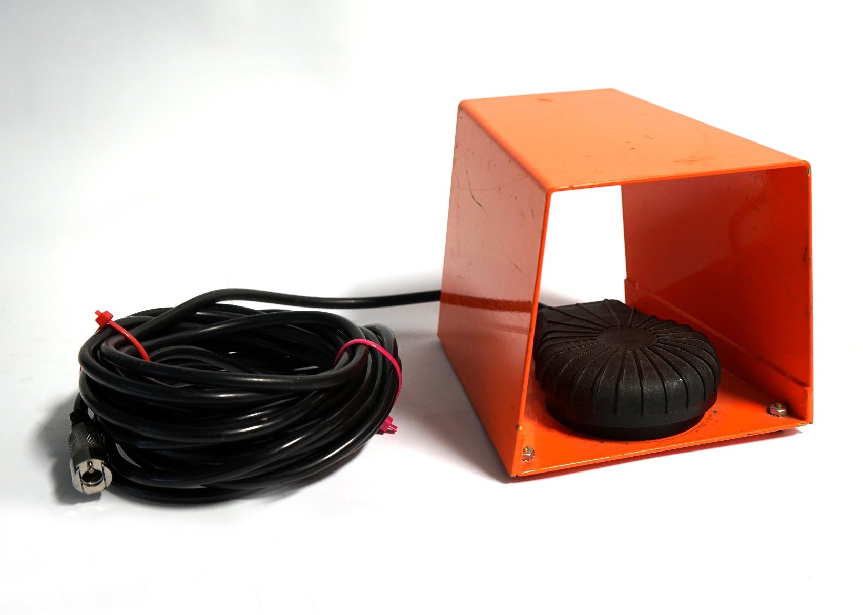 LaserScope Iridex Laser Pneumatic Footswitch Pedal Orange Metal Foot Switch PART