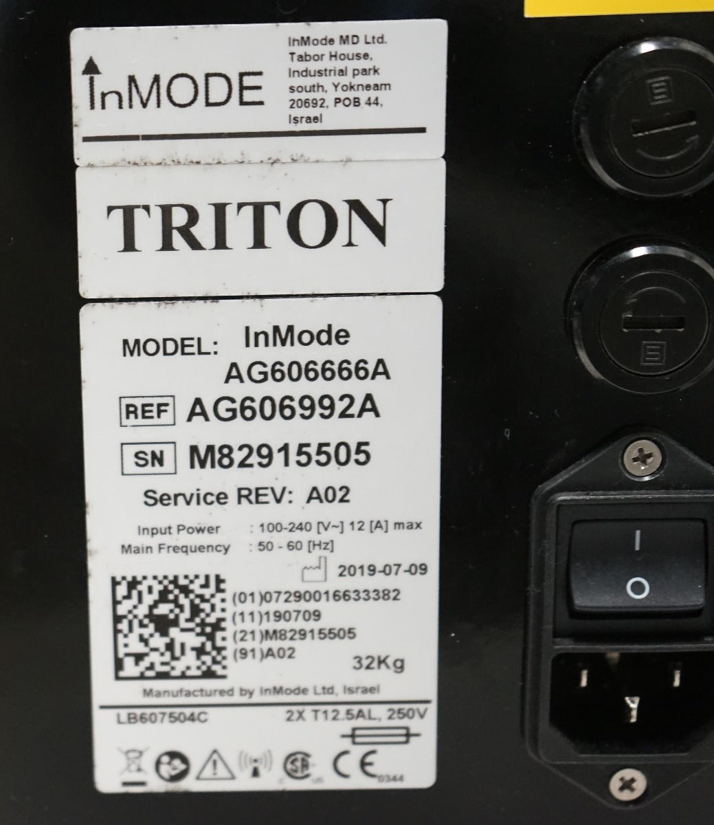 2019 InMode Triton Laser Hair Removal Alexandrite Diode Nd YAG 755 810 1064 Alex