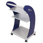 Stylized Aesthetic Workstation Cart 36in - Biorem SkinMaster Spa Rolling Shelf