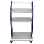 Stylized Aesthetic Workstation Cart 36in - Biorem SkinMaster Spa Rolling Shelf