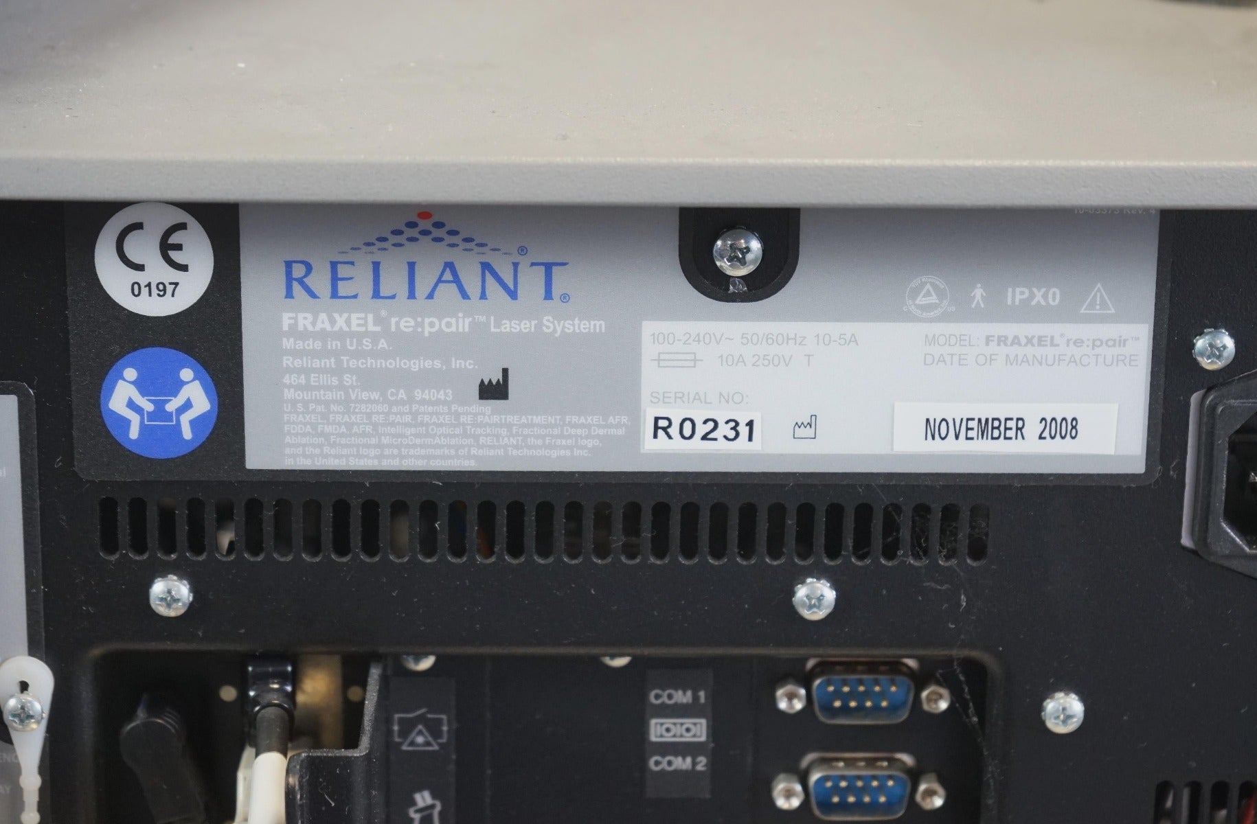 Reliant Fraxel Re:Pair CO2 Fractional Skin Resurfacing Treatment Laser RePair