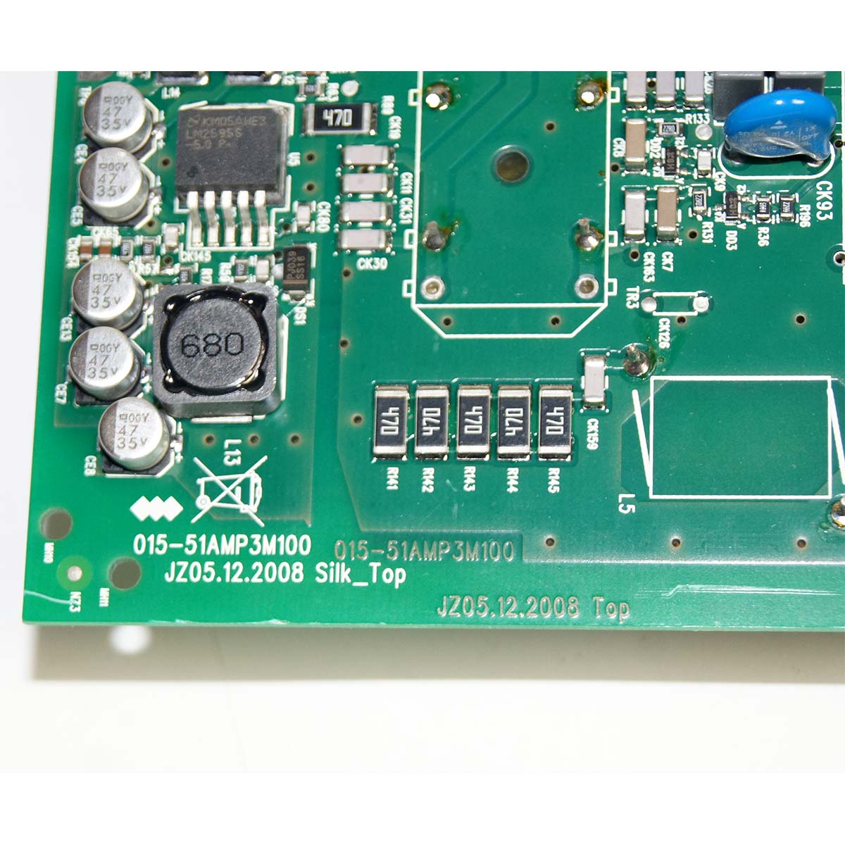 BTL Exilis PCB Heat Sink Control Assembly 015-51AMP3M100 Green Board Part As-Is