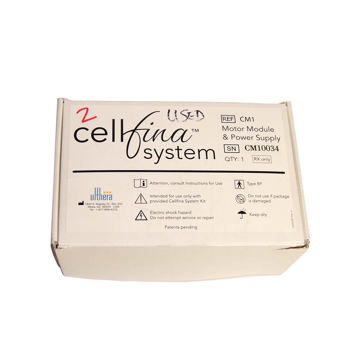 Ulthera Cellfina System CM1 Motor Module and Power Supply 1004109 Cell Fina