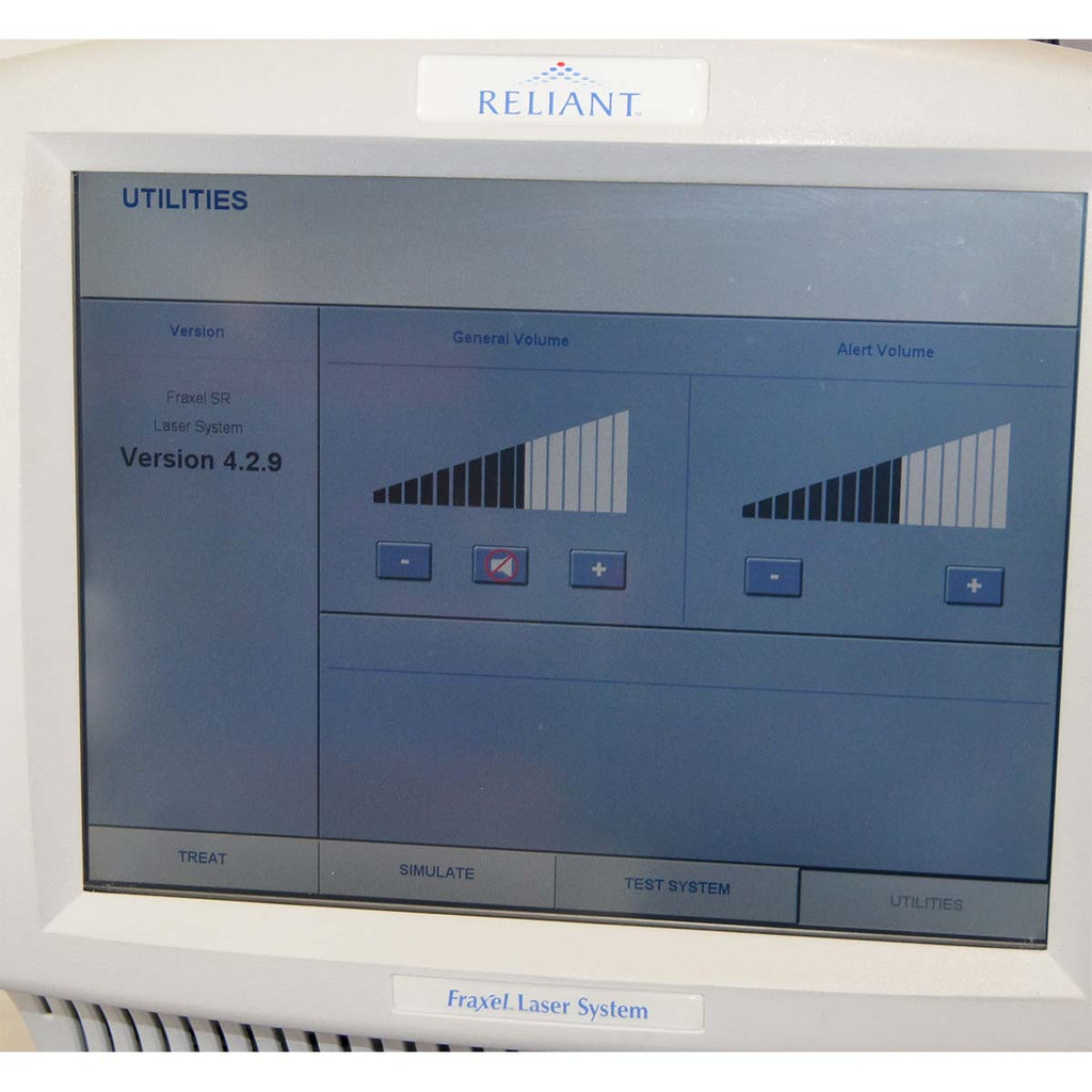 2008 Fraxel SR 1500 Reliant Fractional Laser 1550nm System with Cart Skin Repair