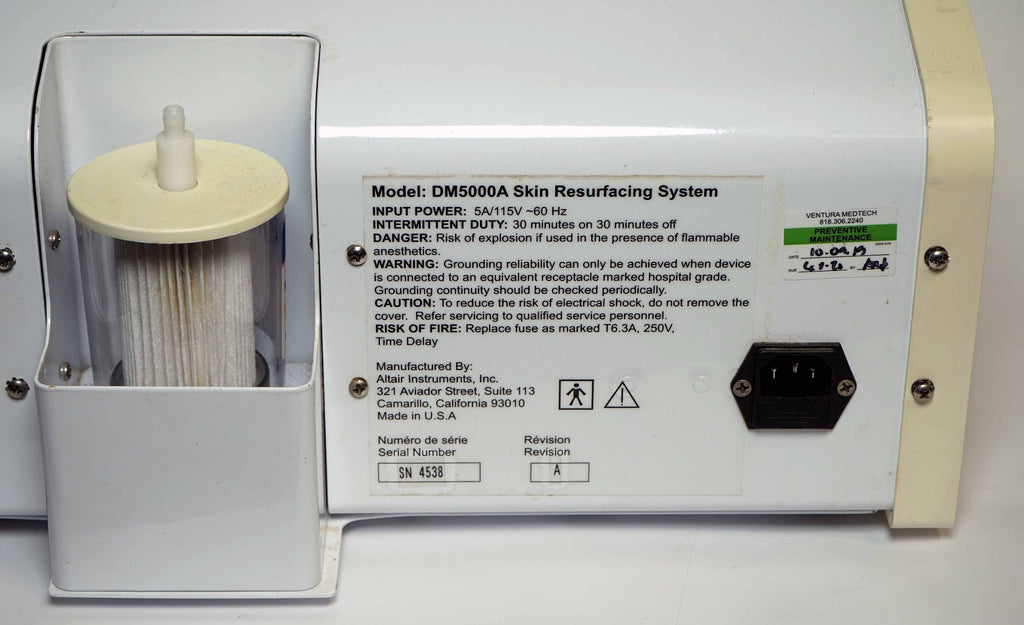 Altair DiamondTome Vacuum Microdermabrasion Skin Resurface DM5000A CONSOLE ONLY