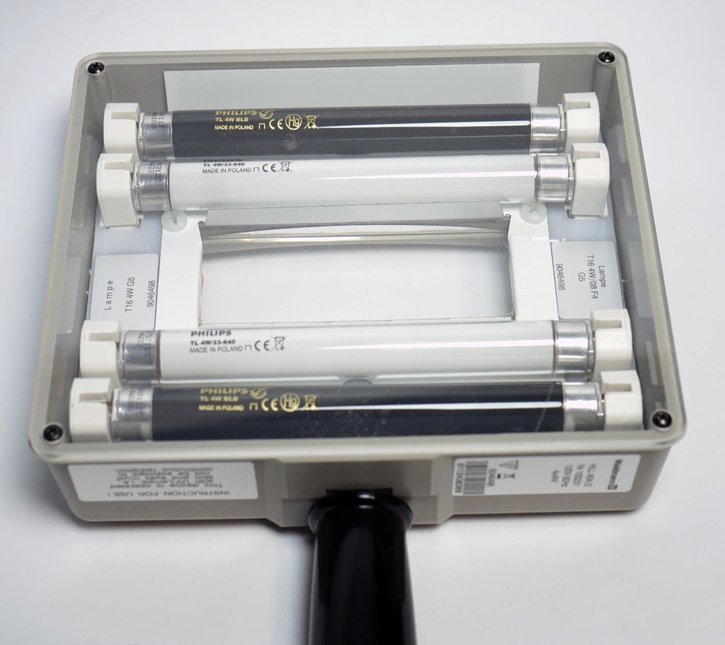 Waldmann Handheld Fluorescent Black Light Ultraviolet Exam Lamp HLL 404/2