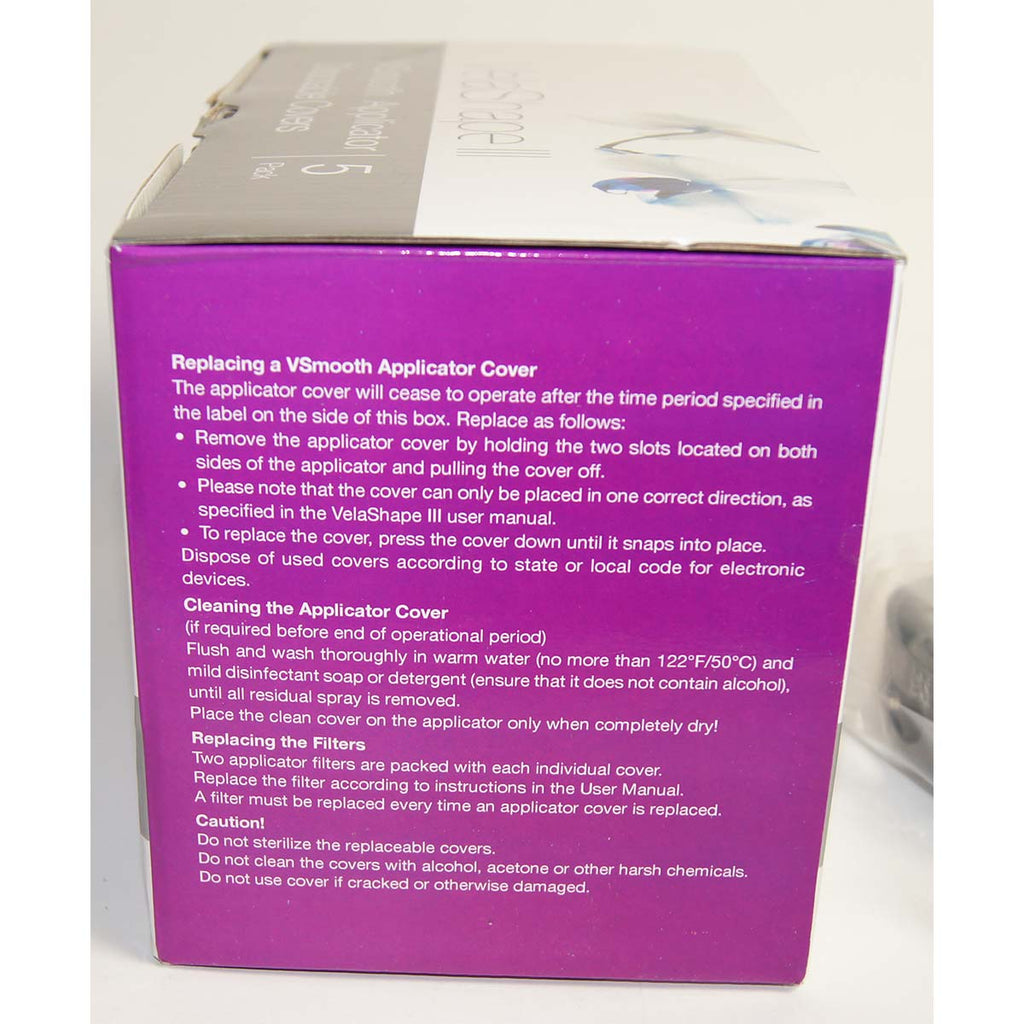 Syneron VelaShape III 3 VSmooth Applicator Disposable Large Covers KT75101 4Pk