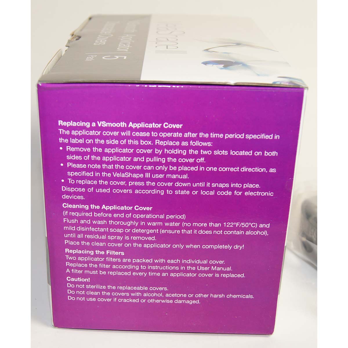 Syneron VelaShape III 3 VSmooth Applicator Disposable Large Covers KT75101 4Pk